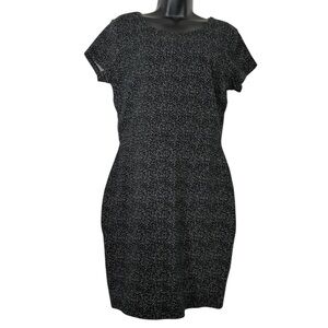 Simply Styled Black Heather Tweed Dress Medium